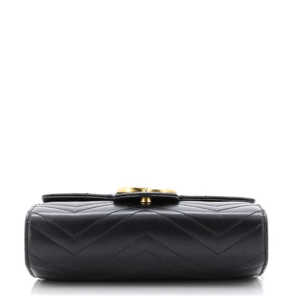 Gucci GG Marmont Chain Wallet Matelasse Leather Mini reb-920-091725 - Picture 3 of 7